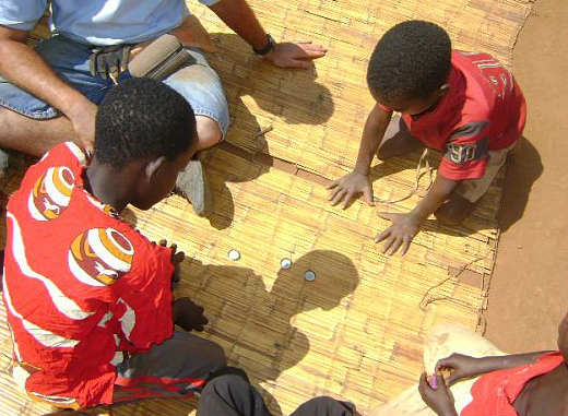 Bottle Caps + Strategy = a Thinking Game