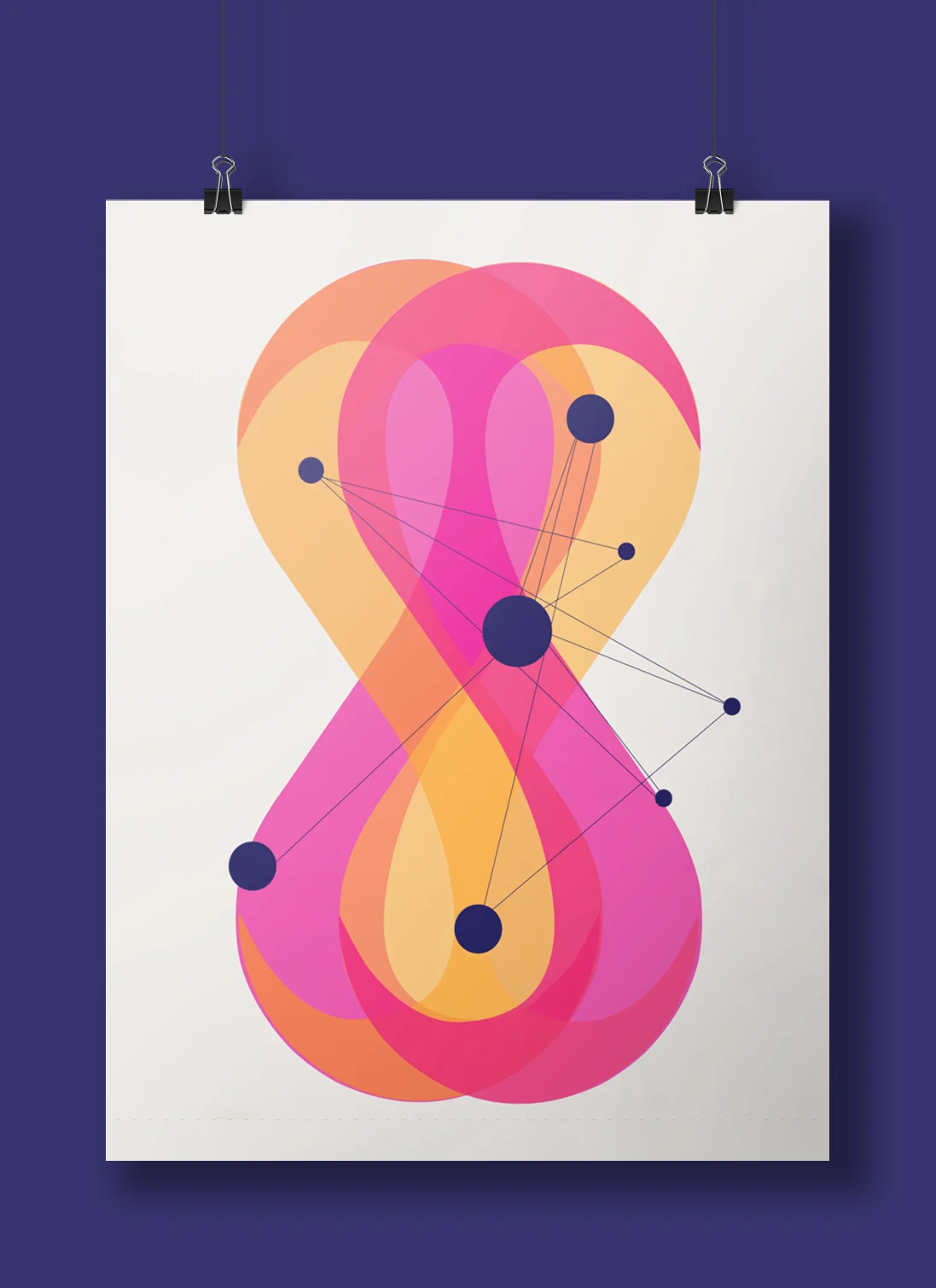  Brightly colored and fun, this poster communicates information in beautiful and memorable ways. 