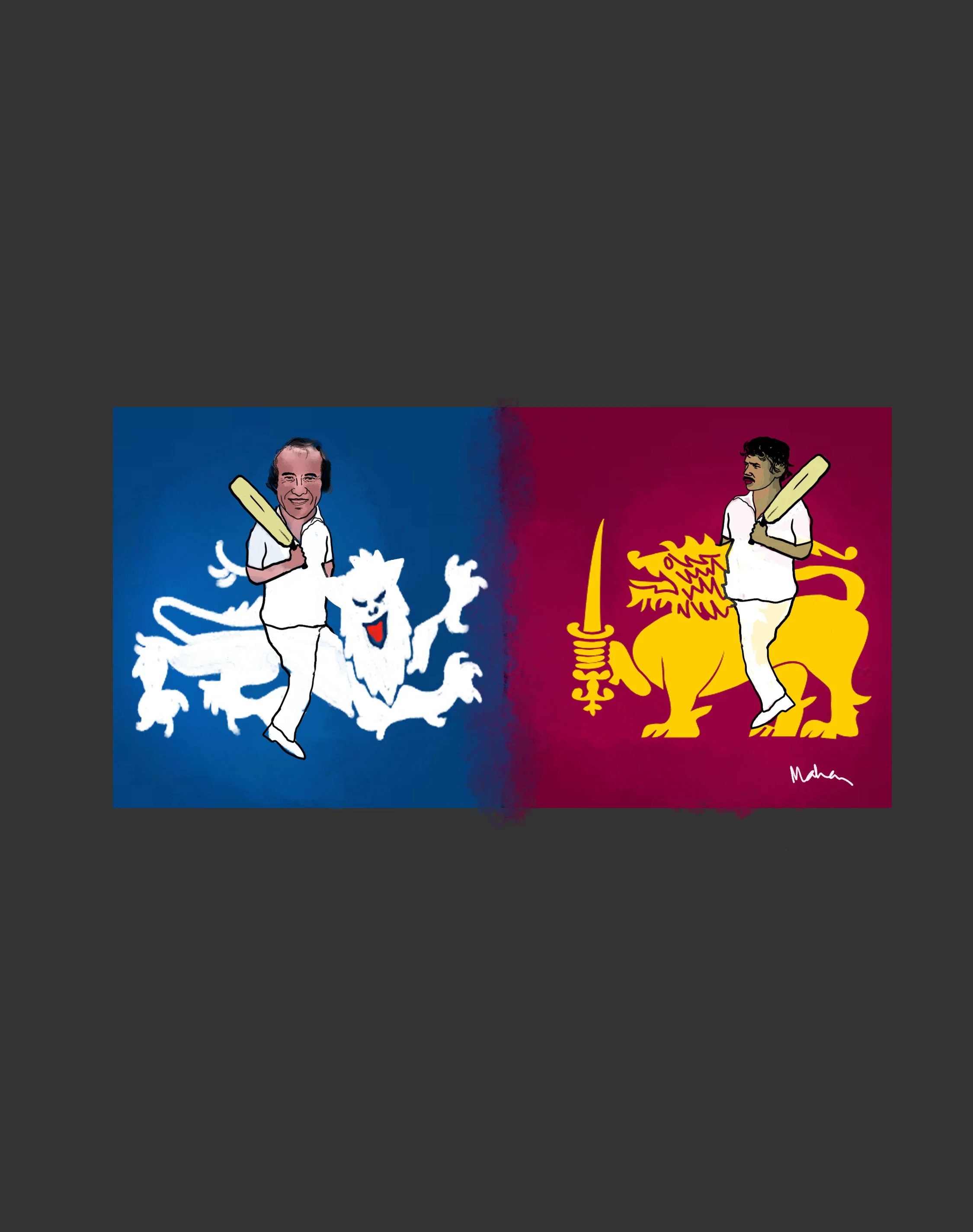 Sri Lanka play their first ever Test match