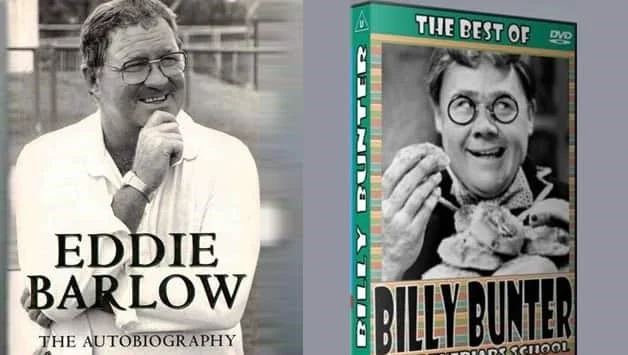 Eddie Barlow (left) acquired the nickname Bunter from the comical fictional character Billy Bunter (right)