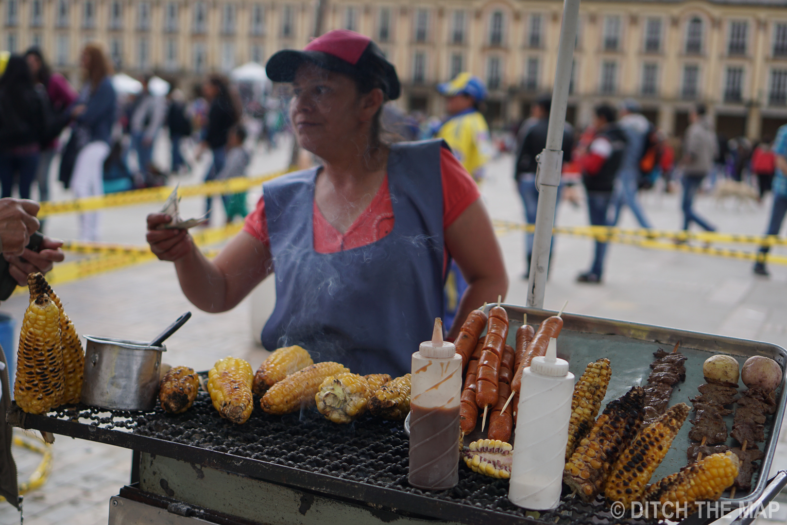 Street food in Bogota, Colombia