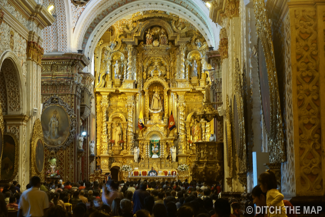 La Compania De Jesus Church in Quito, Ecuador