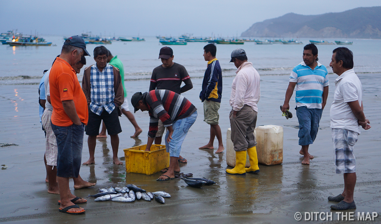 Fishermen in Puerto Lopez, Ecuador