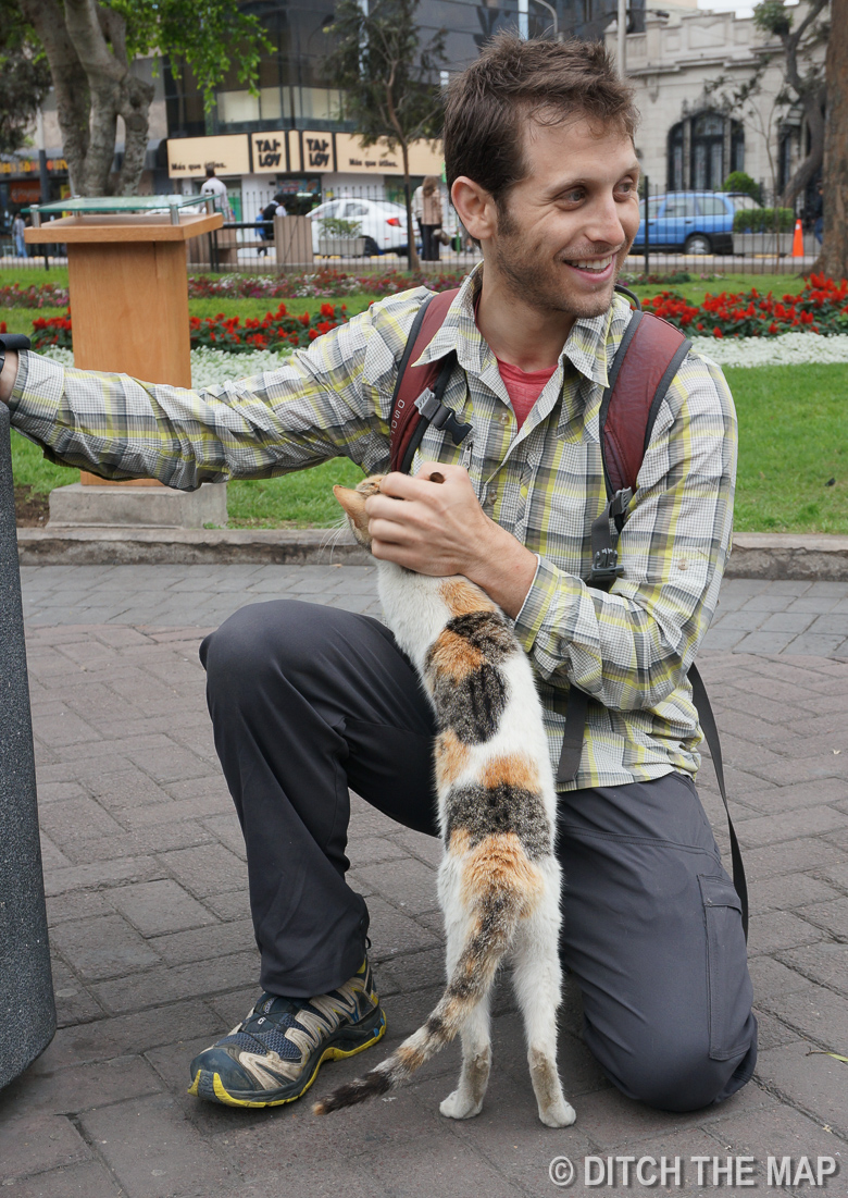 At Parque Central in Mira Flores, Lima, Peru