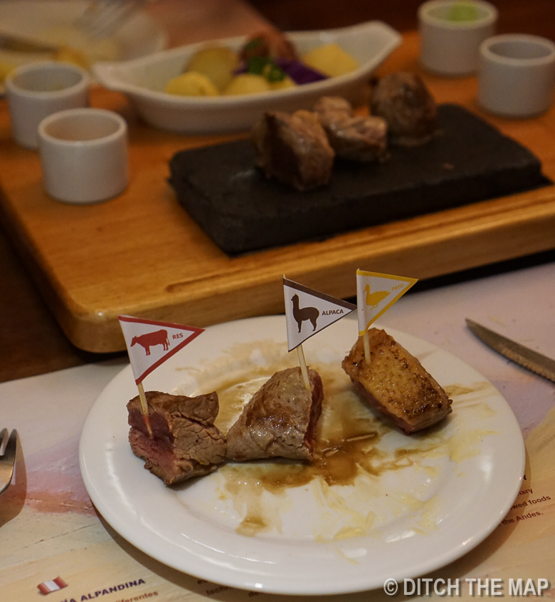 Meat Plate at Zig Zag in Arequipa, Peru