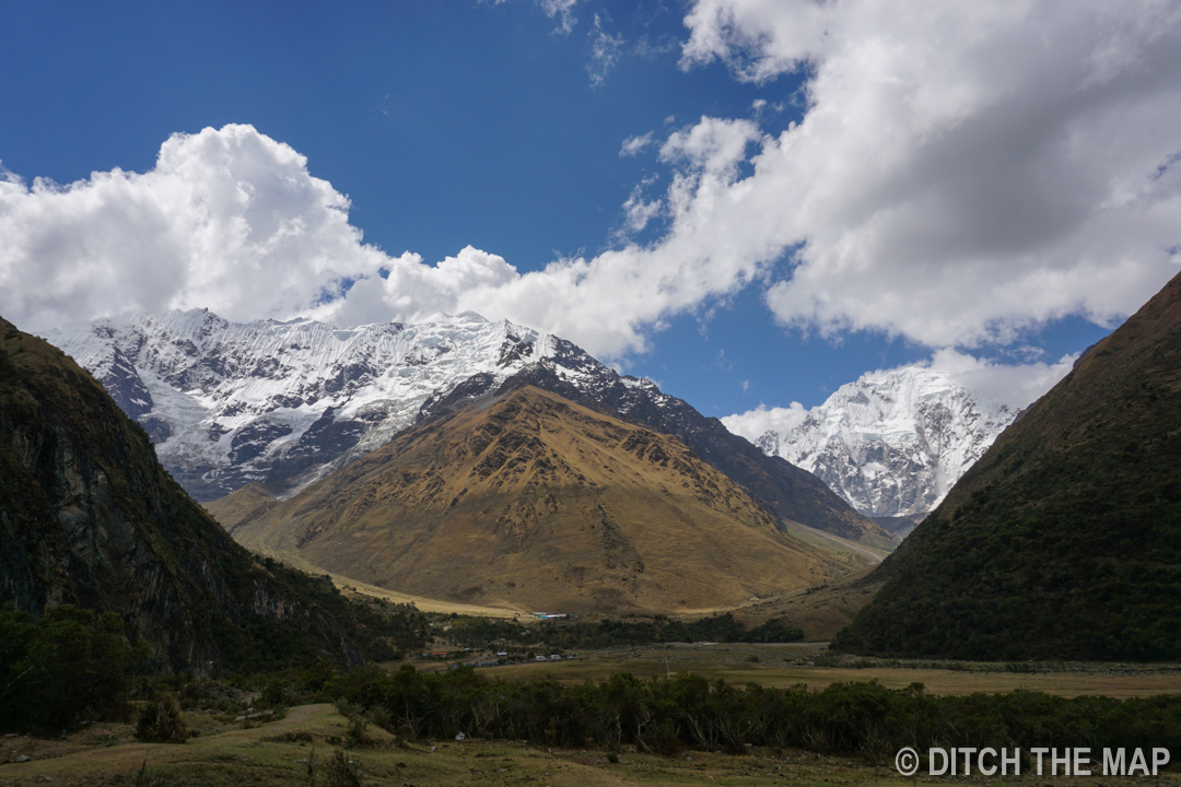 Hiking to our campsite during our first day on the Salkantay Trek, Peru
