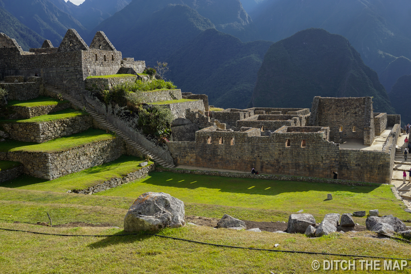 Some of the many traces in Machu Picchu