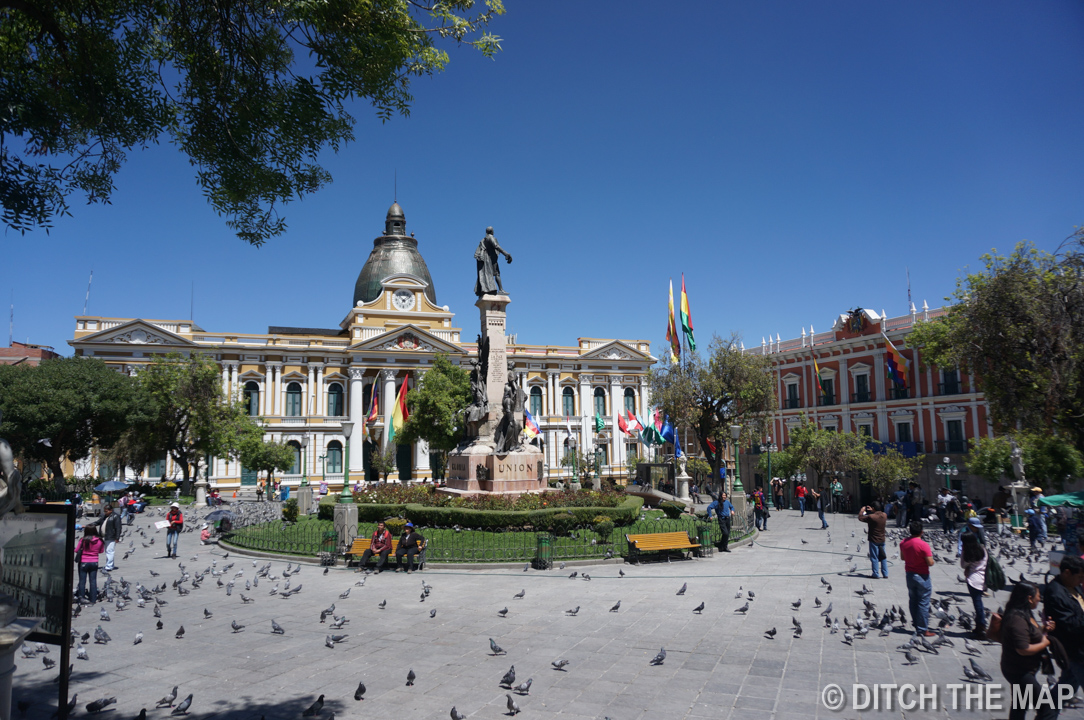 A park in La Paz, Bolivia
