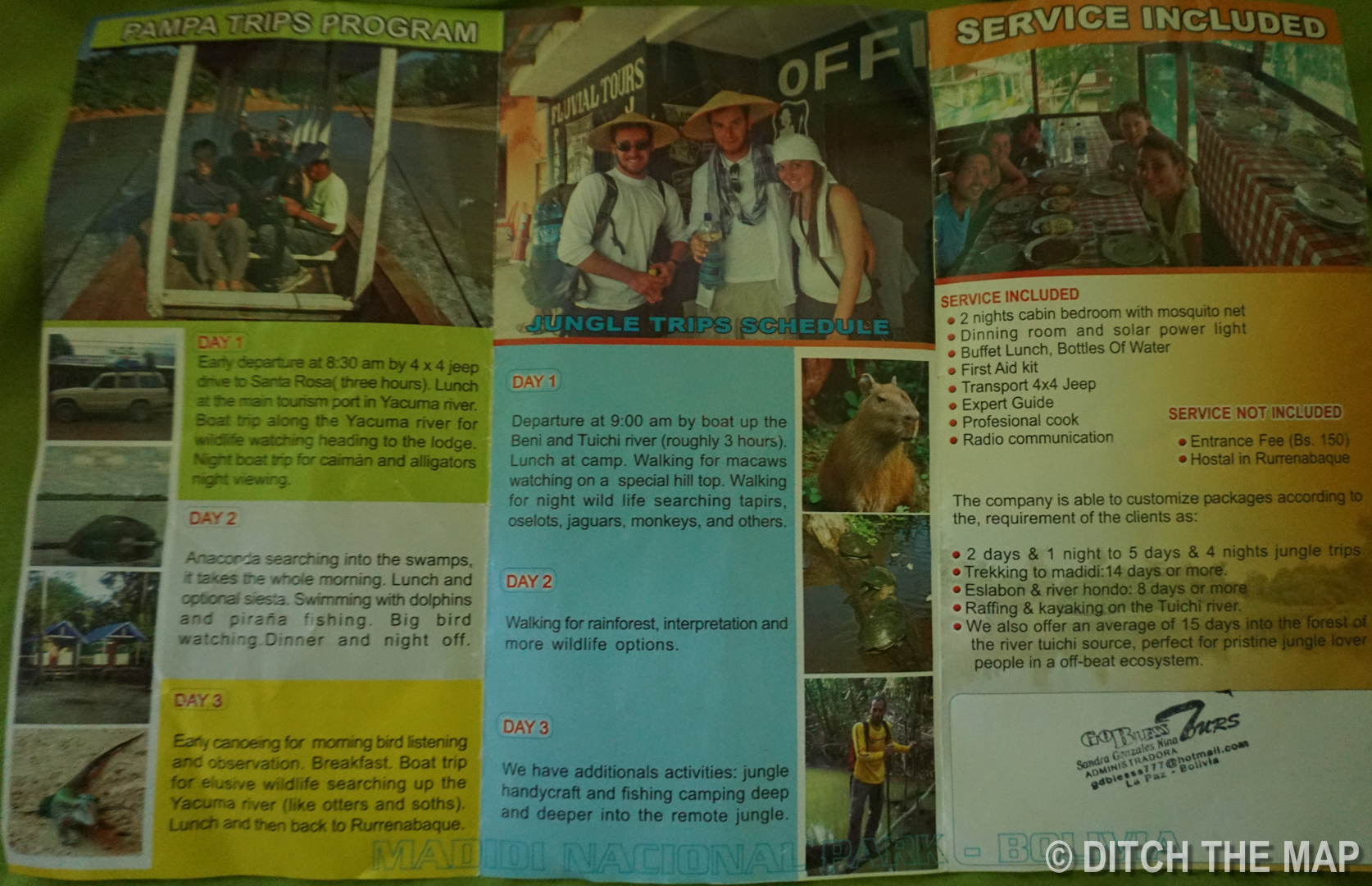 Brochure for Pampas and Jungle Tour with Fluvial Tours