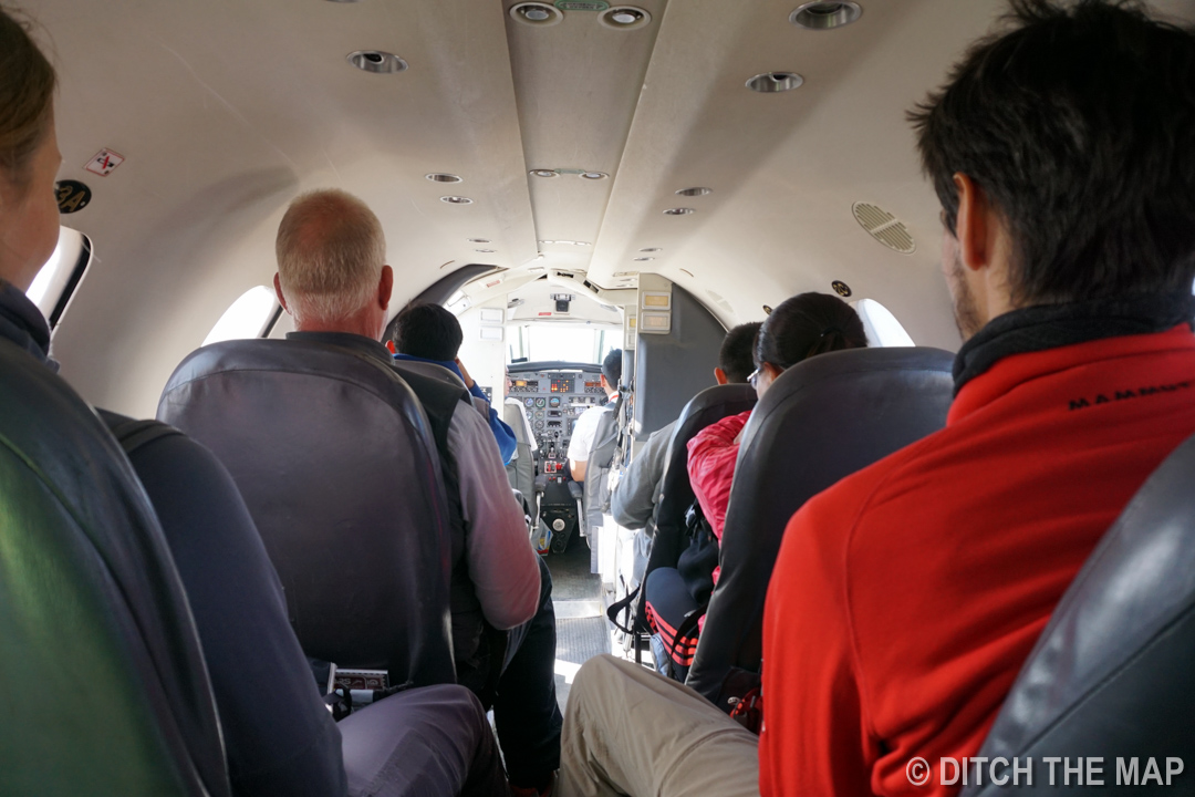 Aboard our small aircraft to Rurrenabaque, Bolivia