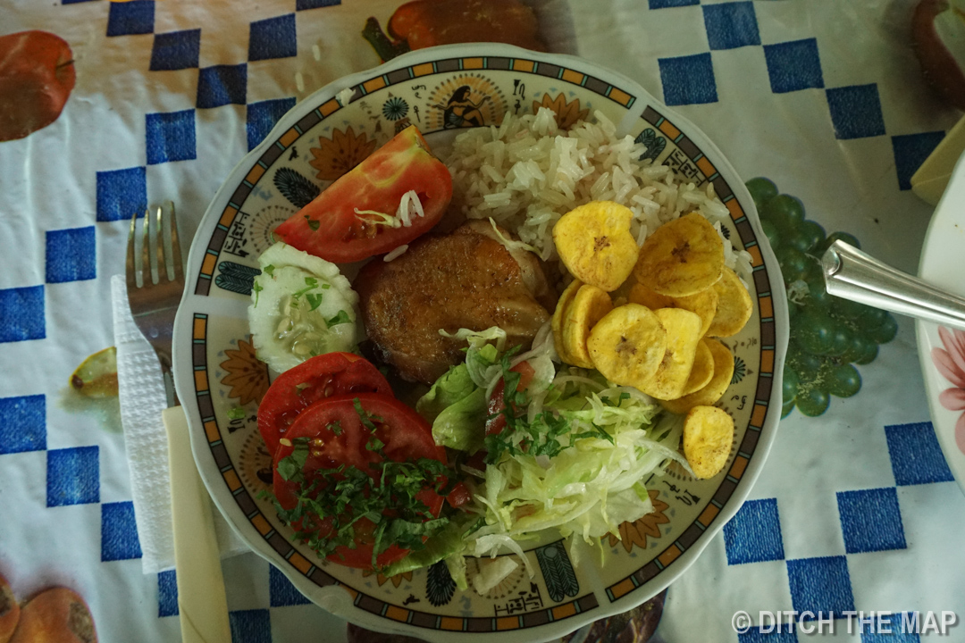 One of our meals during our stay in the Amazonian Jungle, Bolivia