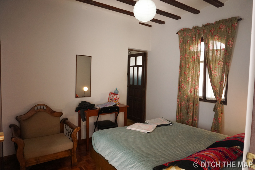 Our hotel room in Sucre, Bolivia