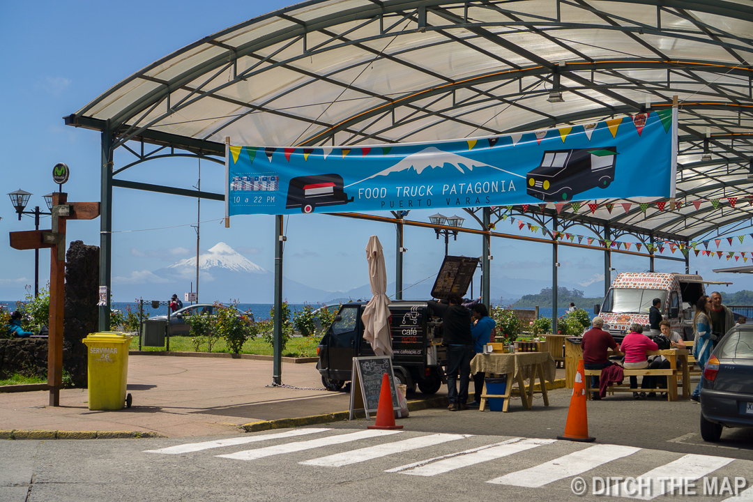 Food trucks in Puerto Varas, Chile