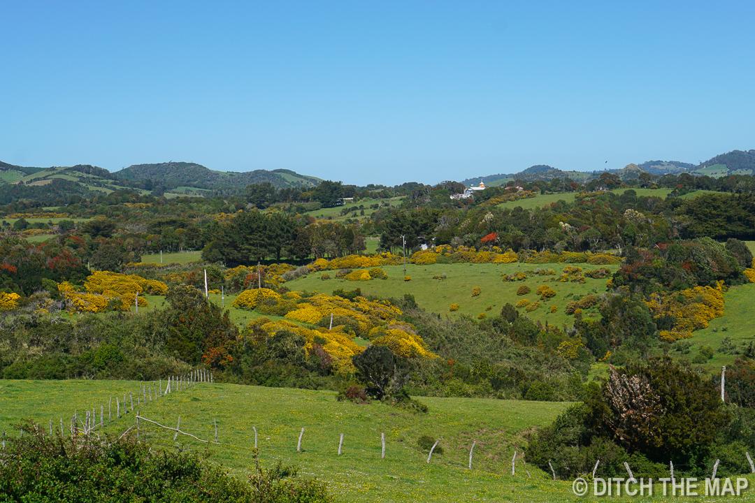 Countryside on the island of Chiloe, Chile