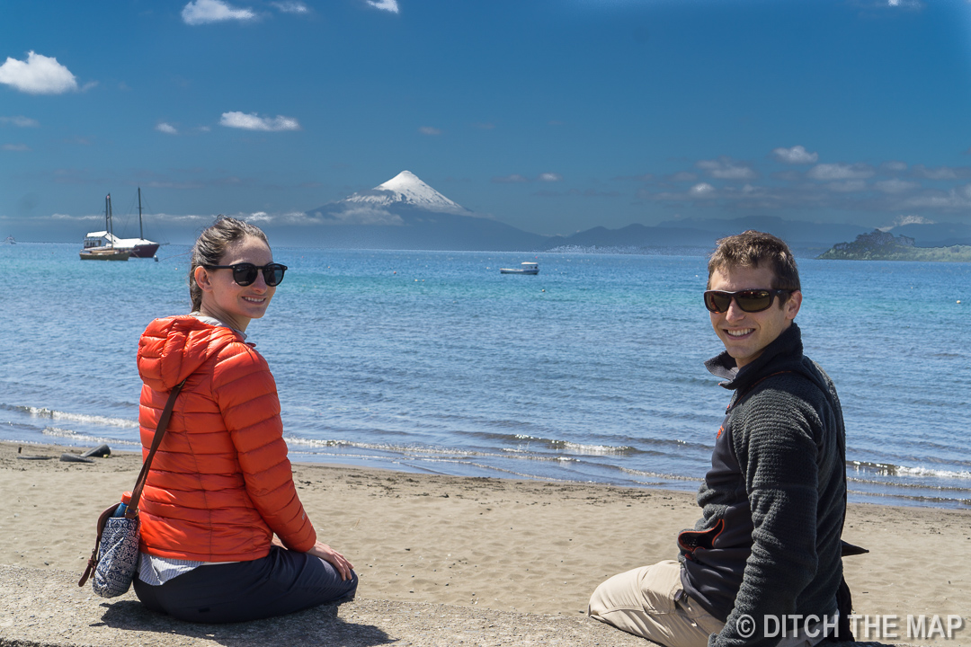 Enjoying the scenery in Puerto Varas, Chile
