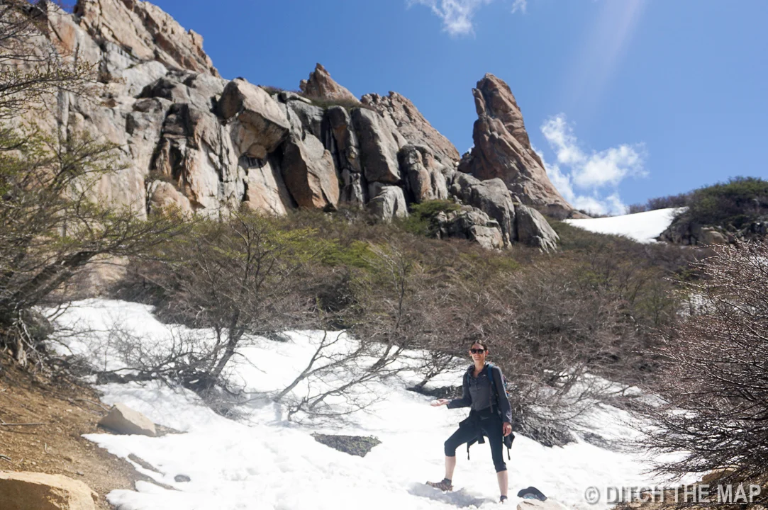 Making our way to the top of Cerro Catedraloutside Bariloche, Argentina