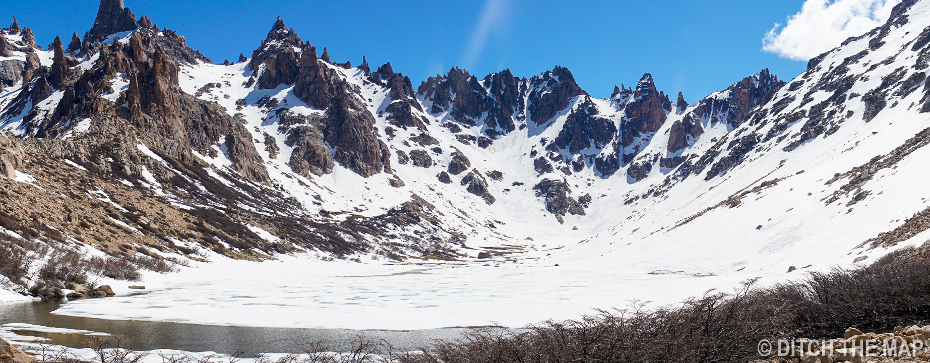 View of Laguna Tonche from Refugio Frey