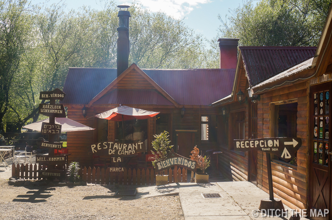 The front of our hostel in El Calafate, Argentina