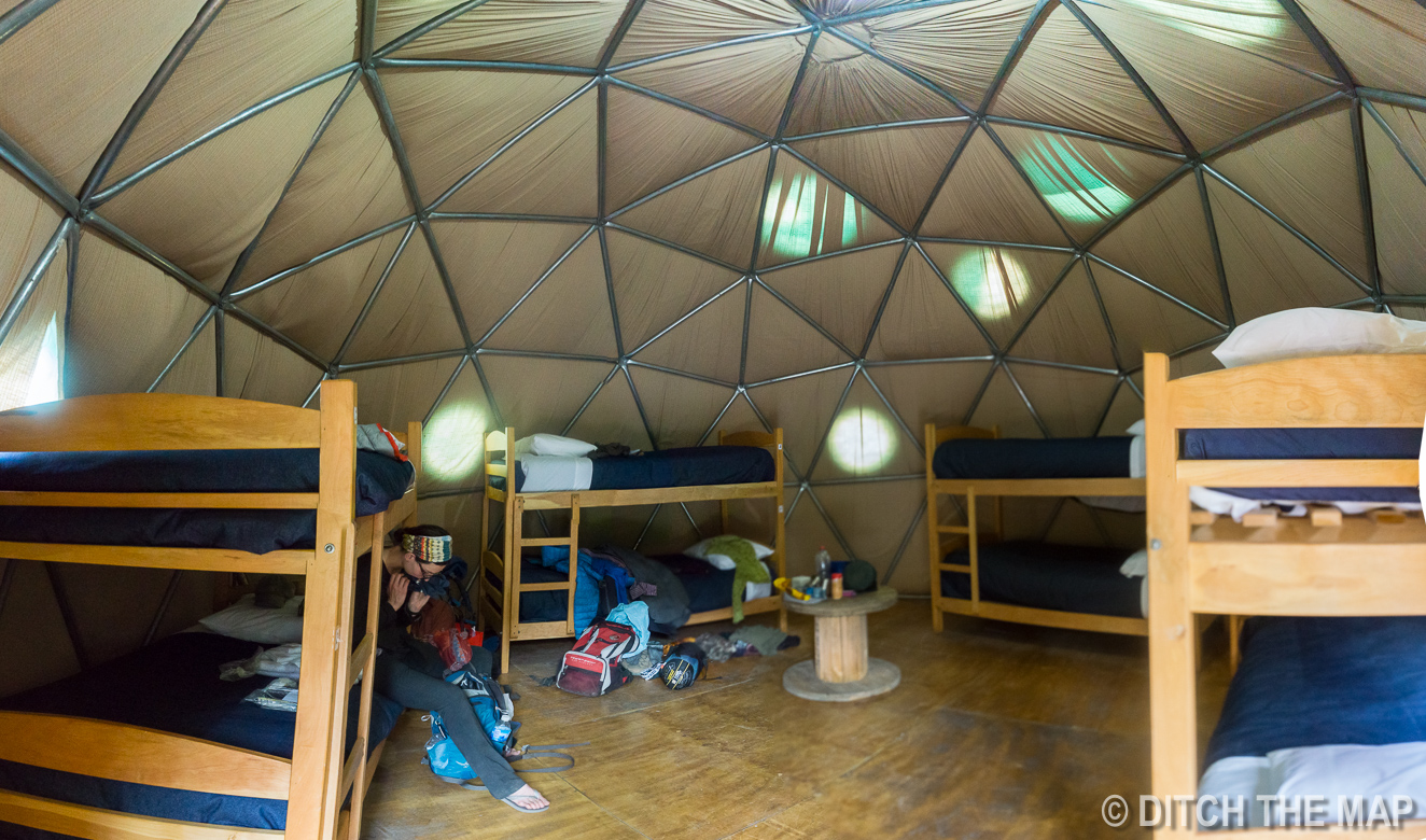 Our lodging the 3rd night during the W-Trek in Torres del Paine, Chile