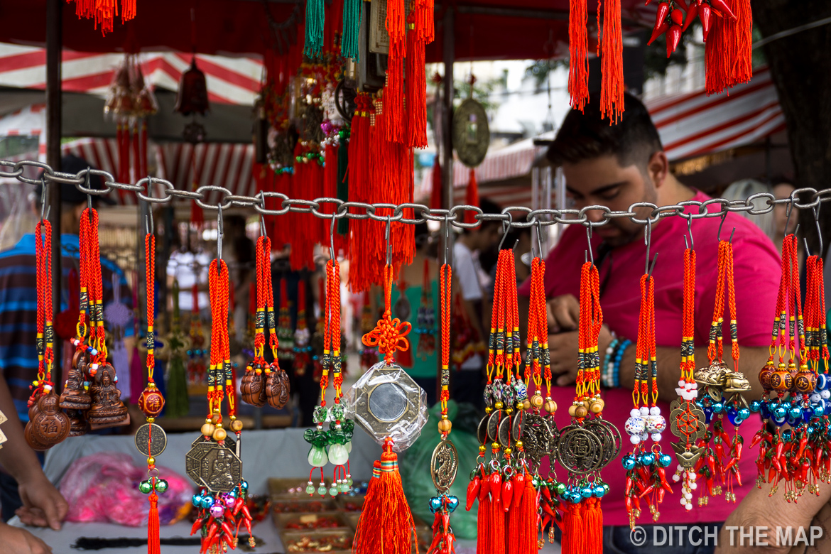 Japanese District in Liberdade Square in Sao Paulo, Brazil