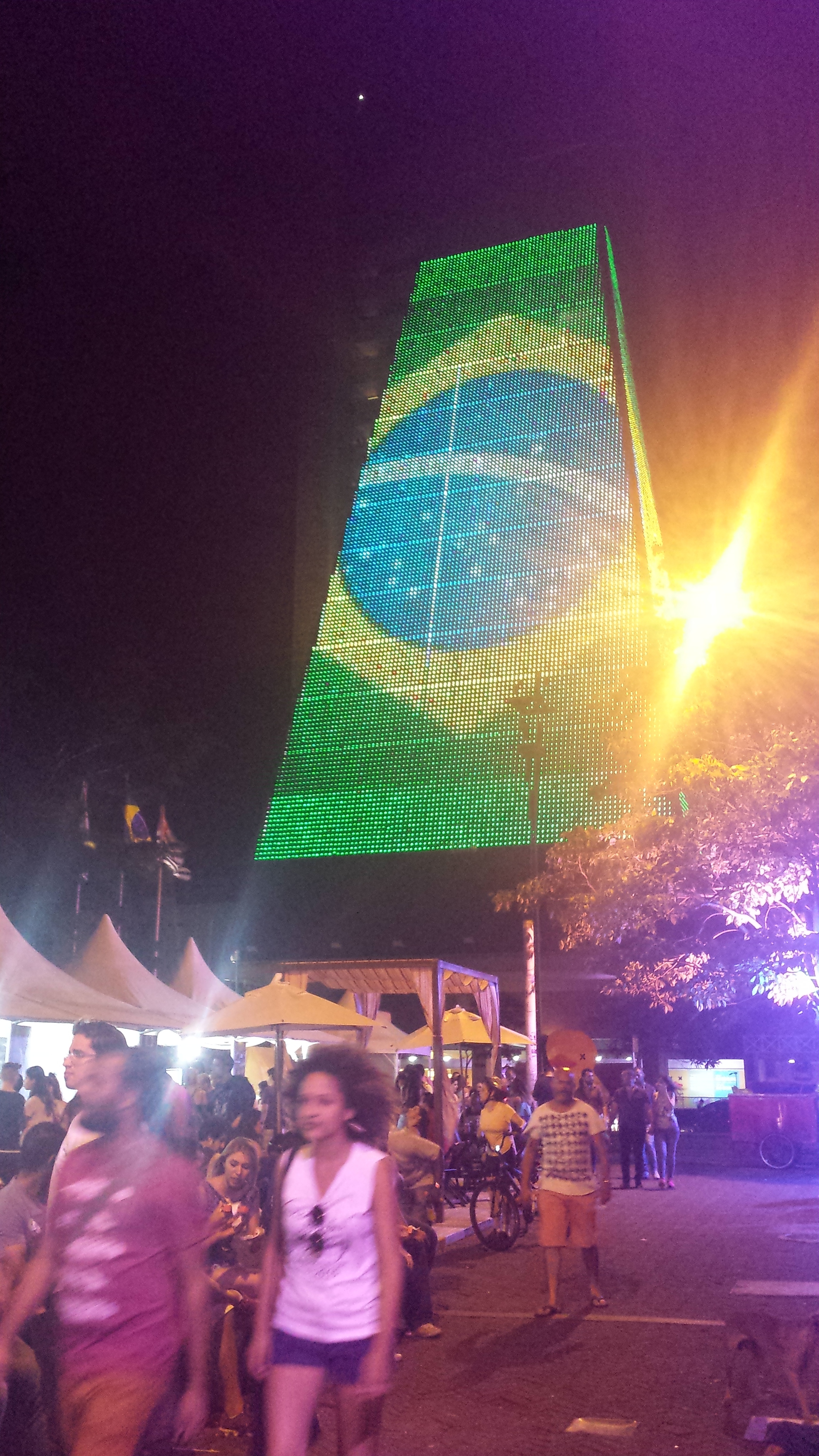 Walking down Paulista Street in Sao Paulo, Brazil