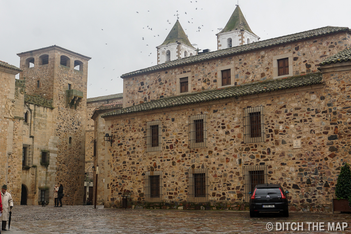 Old portion of Cáceres, Spain