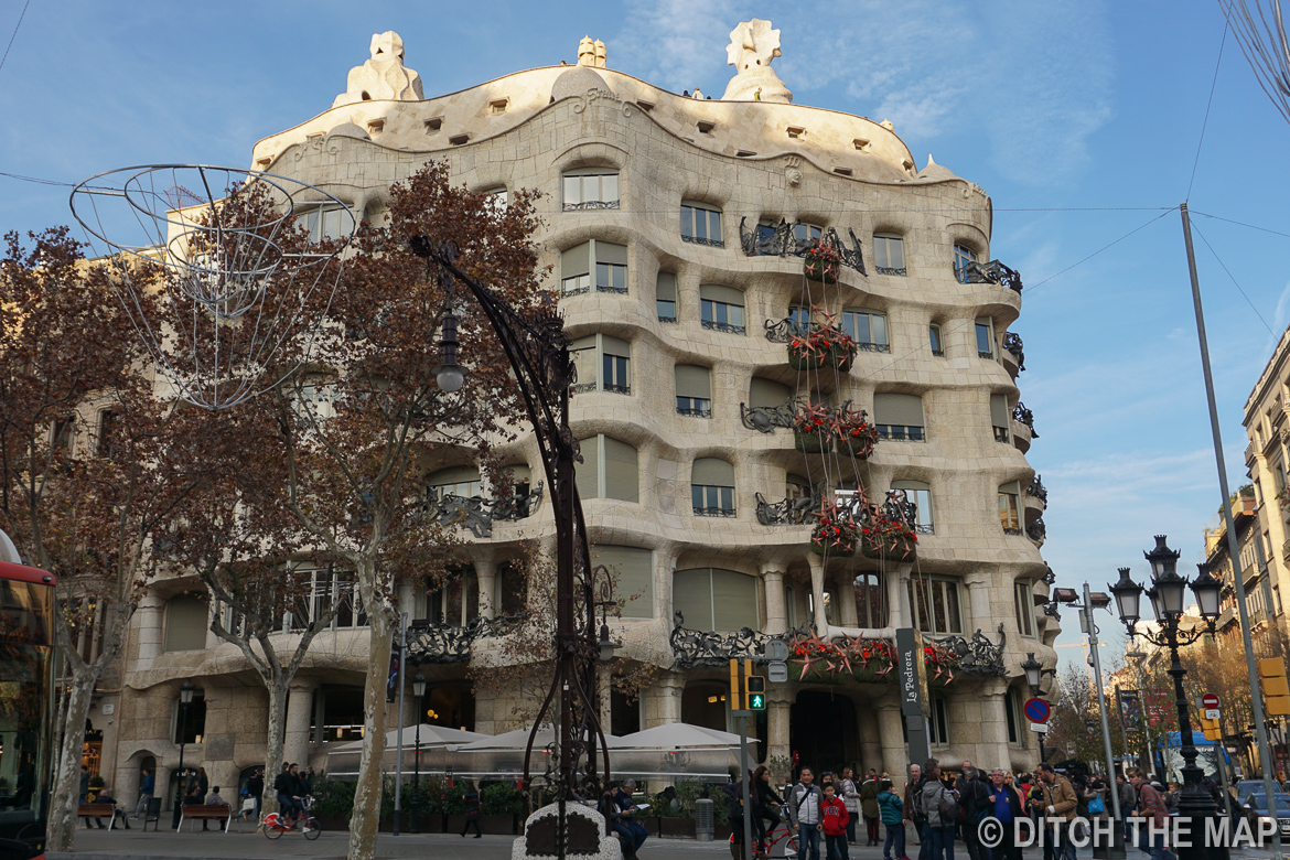 Gaudi Architecture in Barcelona, Spain