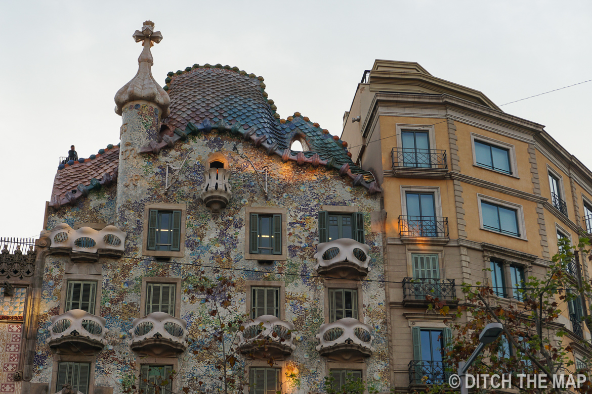 Gaudi Architecture in Barcelona, Spain