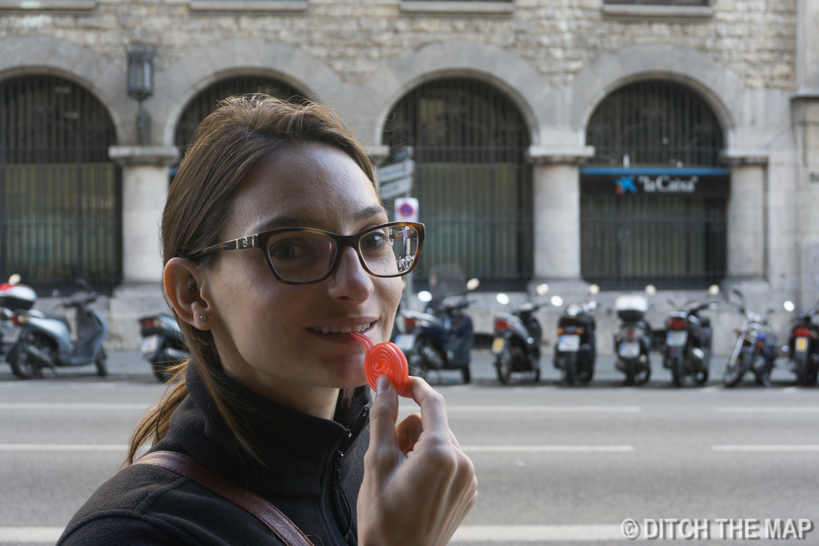 Midday snack in Barcelona, Spain