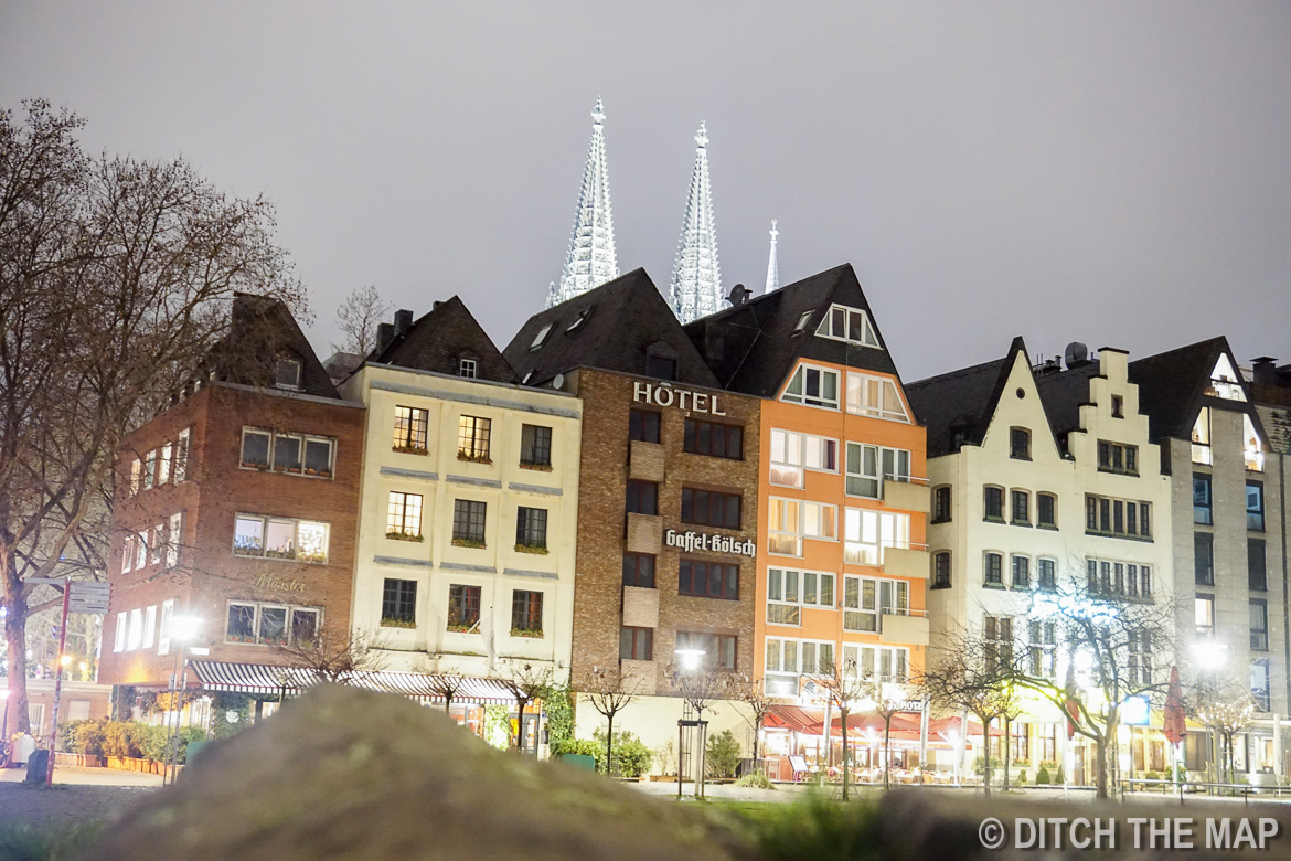 Along the waterfront in Cologne, Germany