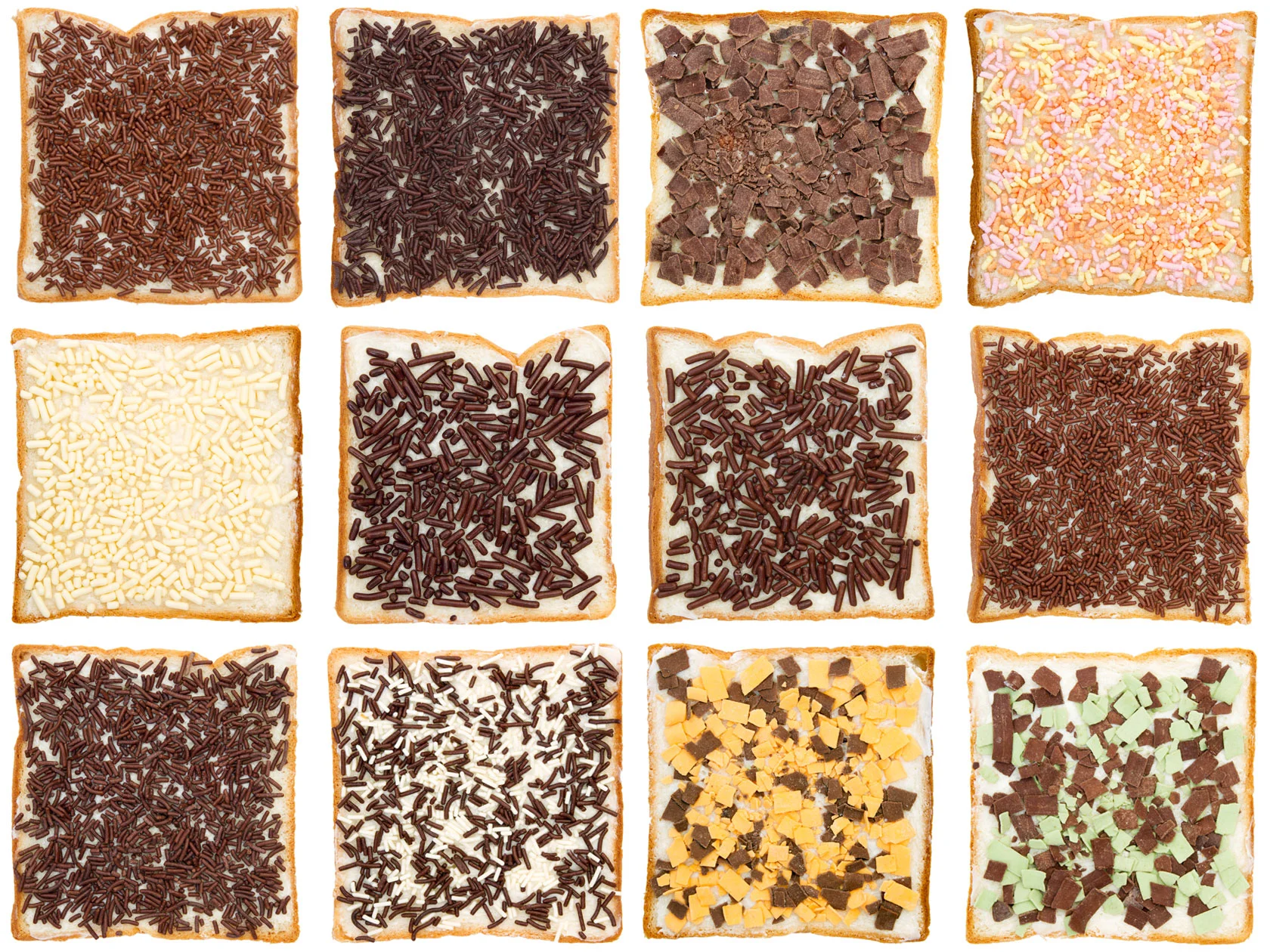 Various ways to enjoy hagelslag , a Dutch Treat