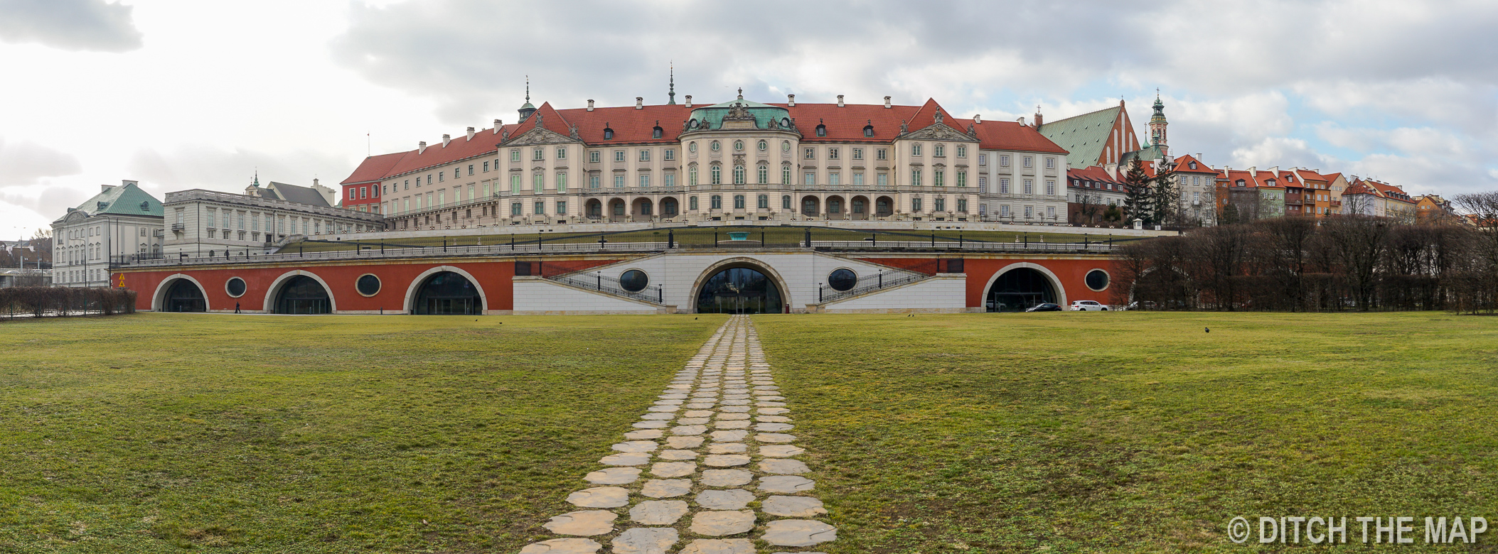 Back of Castle in Warsaw, Poland