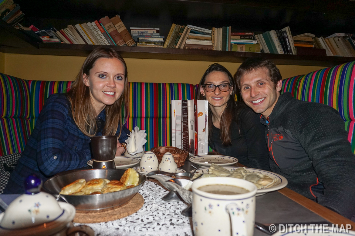 Ada joins us for dinner in Warsaw, Poland