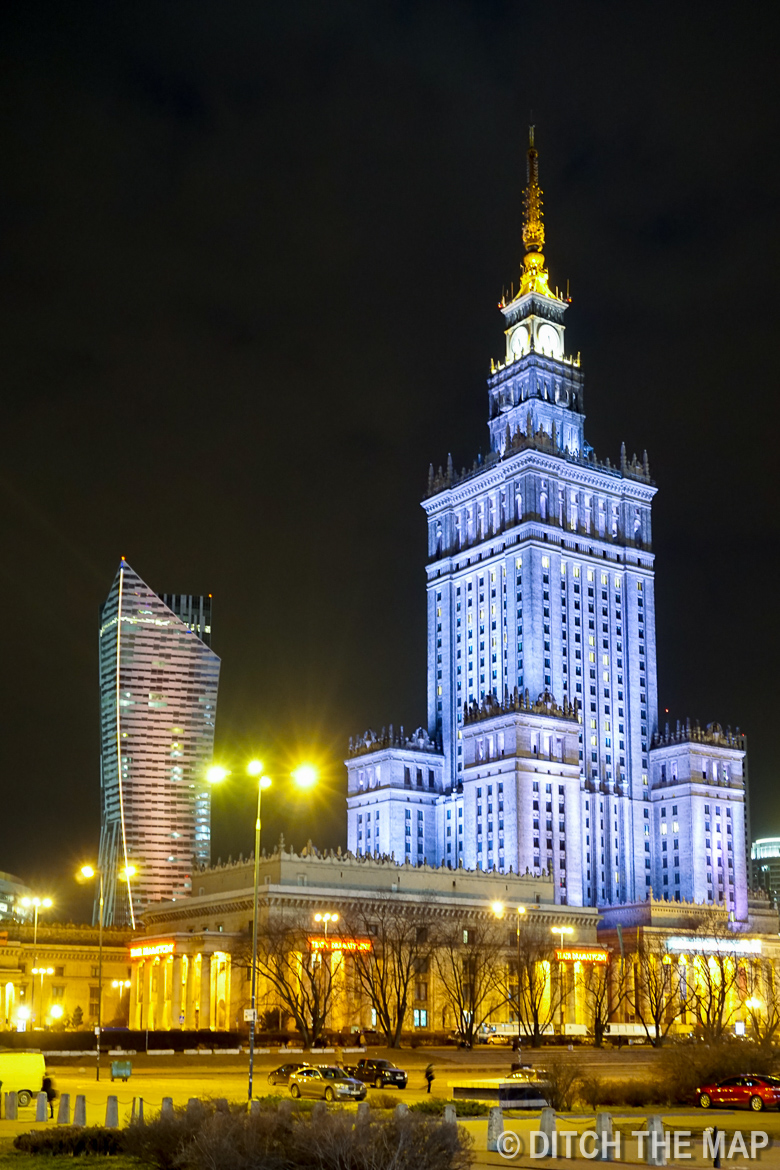 Science and culture building in Warsaw, Poland