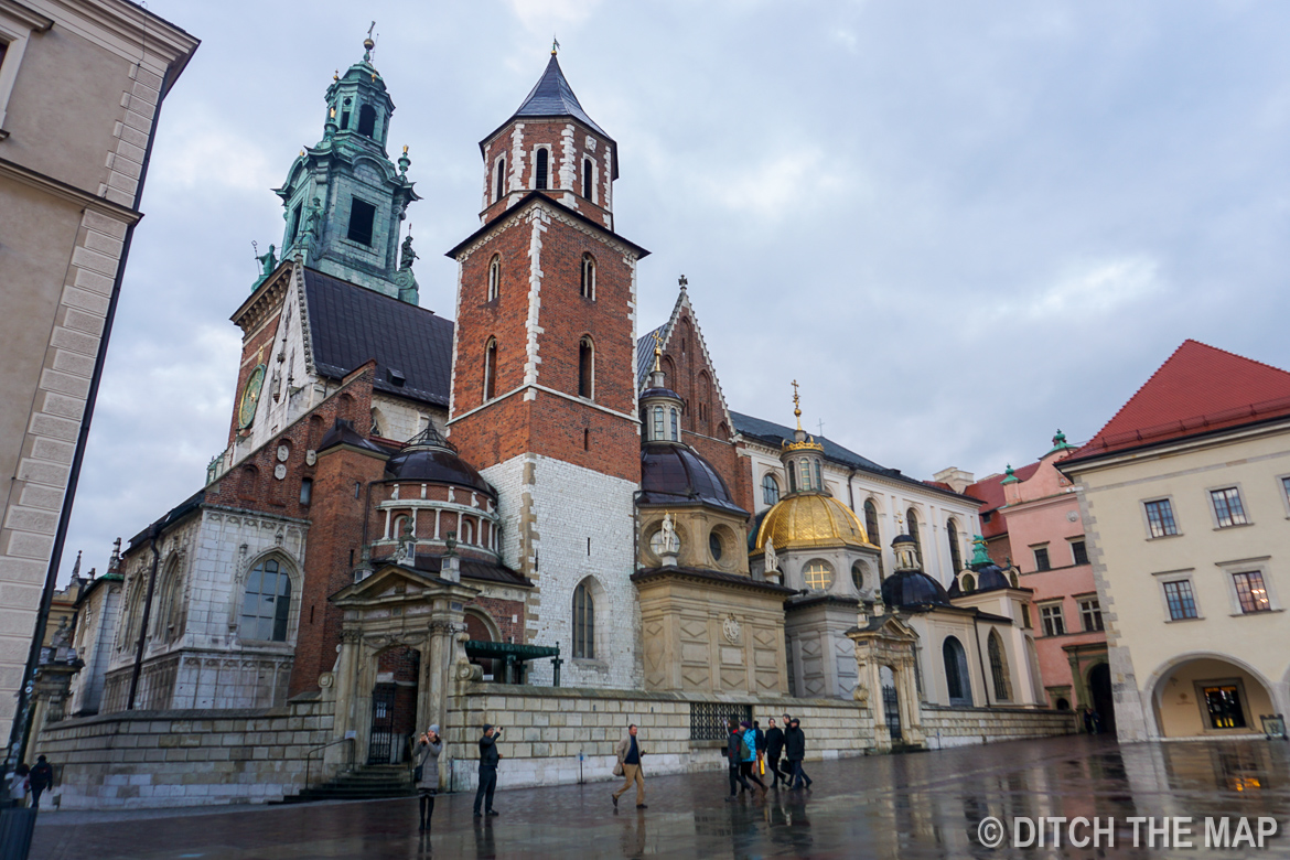 Castle in Old Town Krakow, Poland