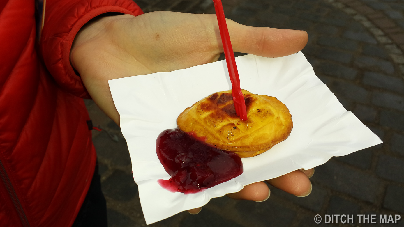 Street Food - Polish Smoked Cheese and Jam in Zakopane, Poland