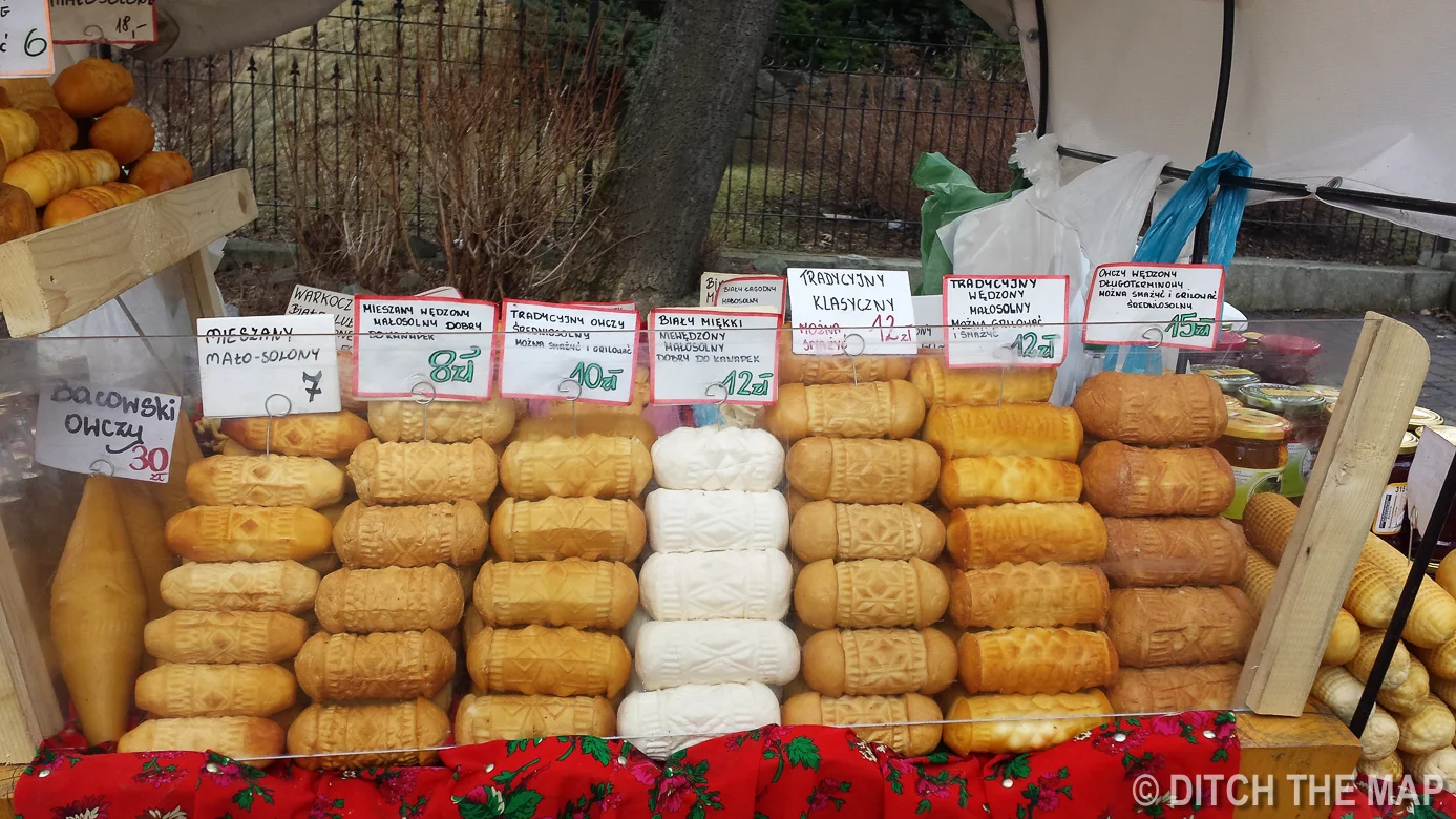 Polish Smoked Cheese in Zakopane, Poland