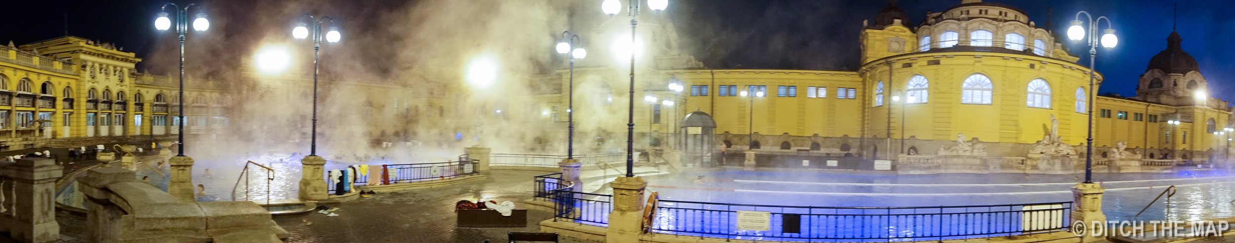 Széchenyi Thermal Bath at City Park in Budapest, Hungary