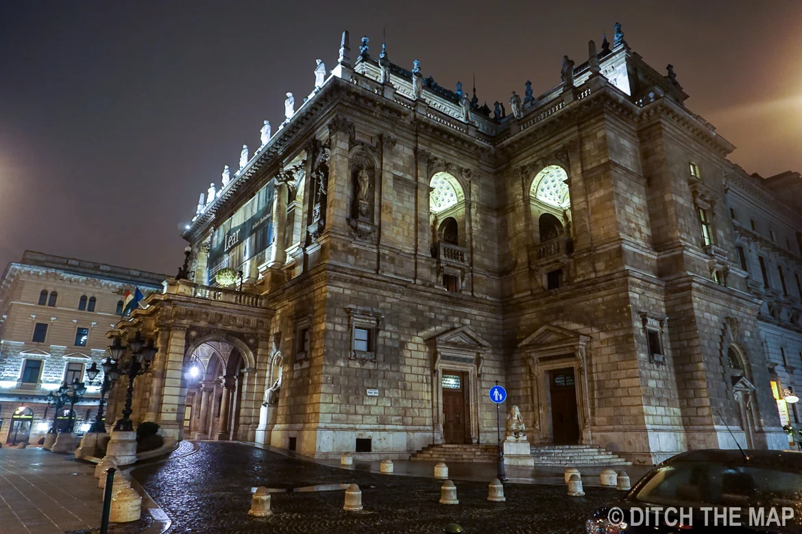 At Night in Budapest, Hungary