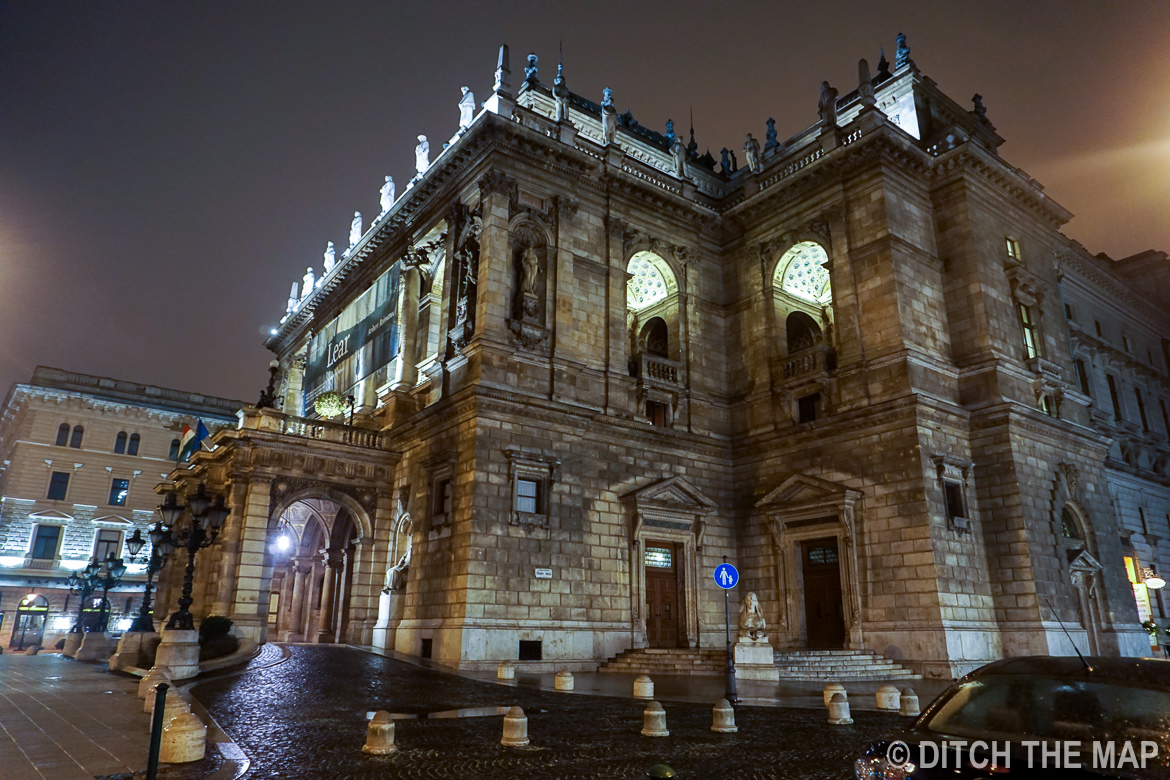 At Night in Budapest, Hungary