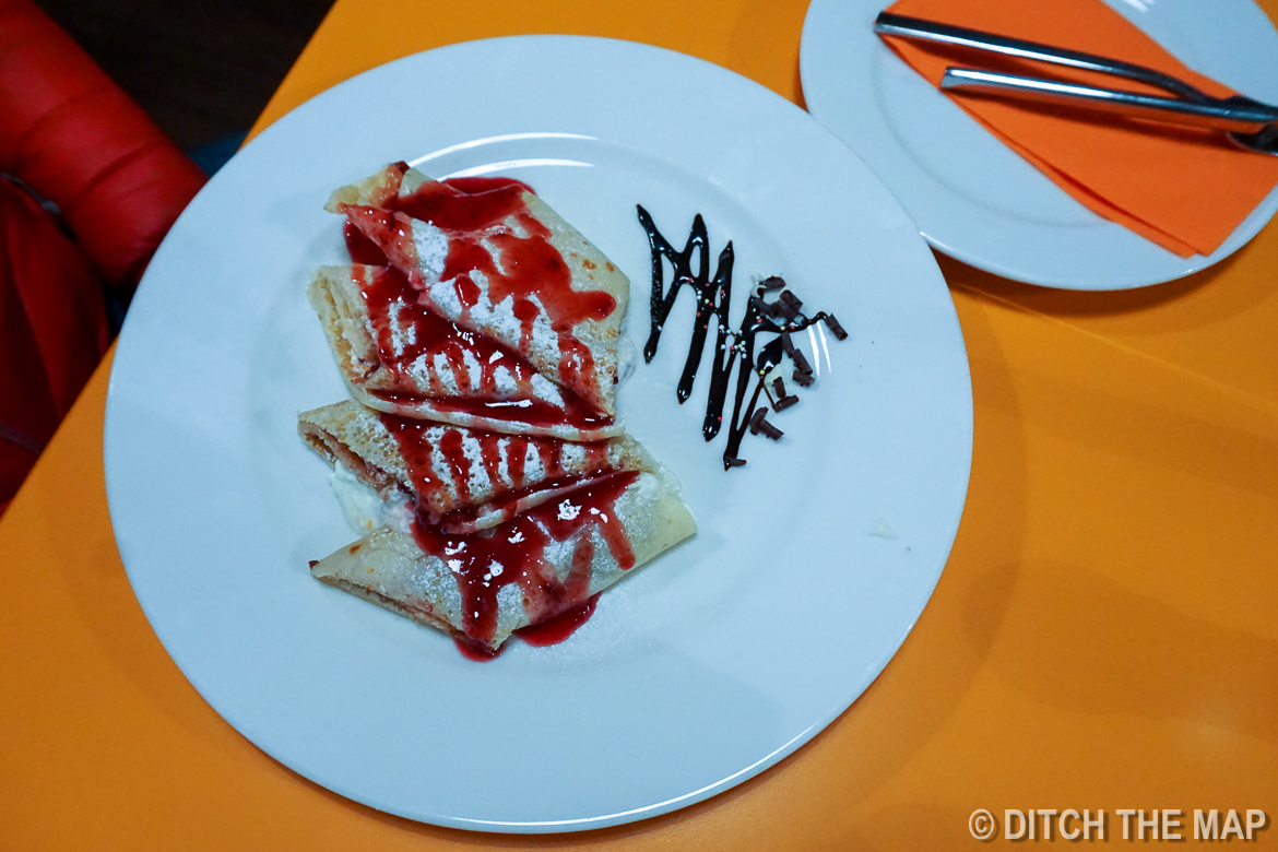 Authentic pancake in Budapest, Hungary