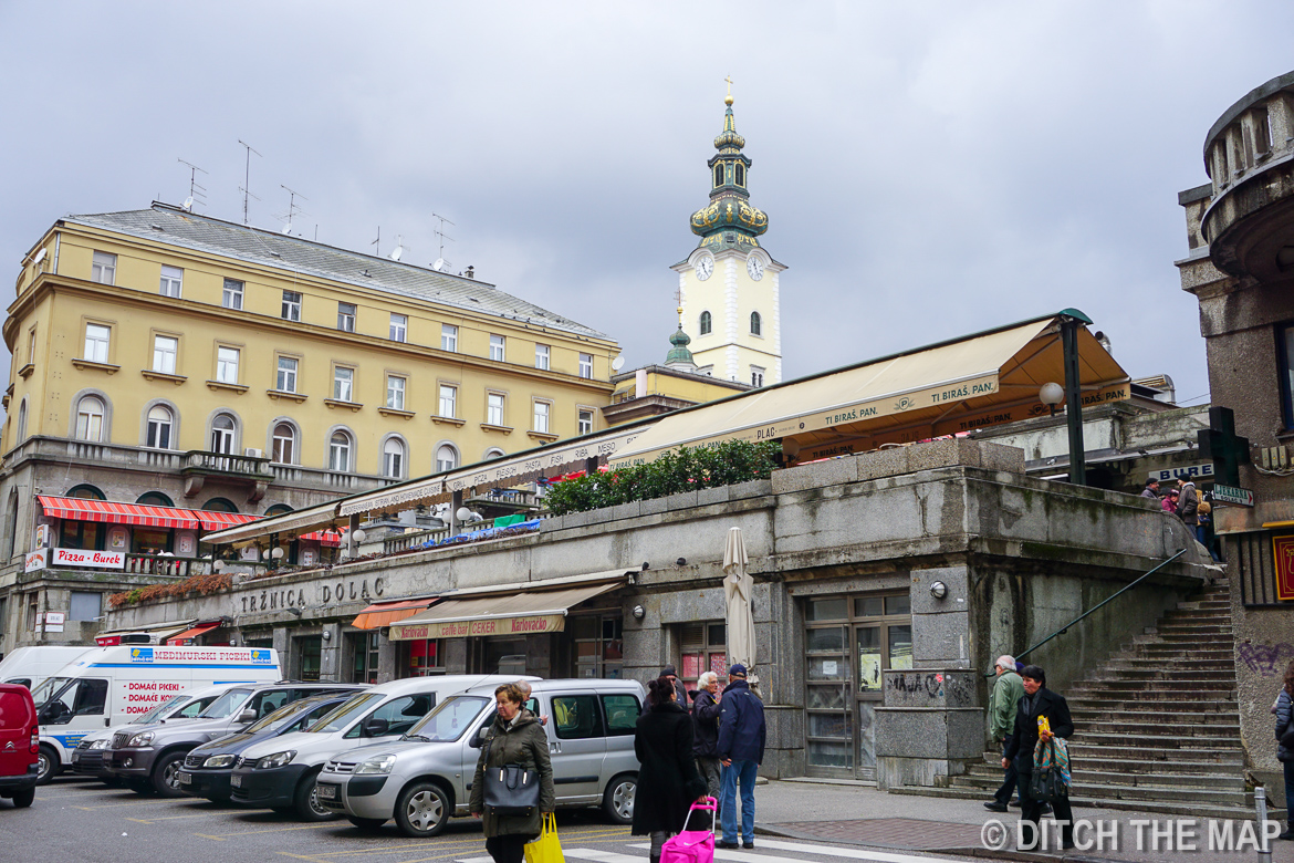 Dolac Market in Zagreb, Croatia