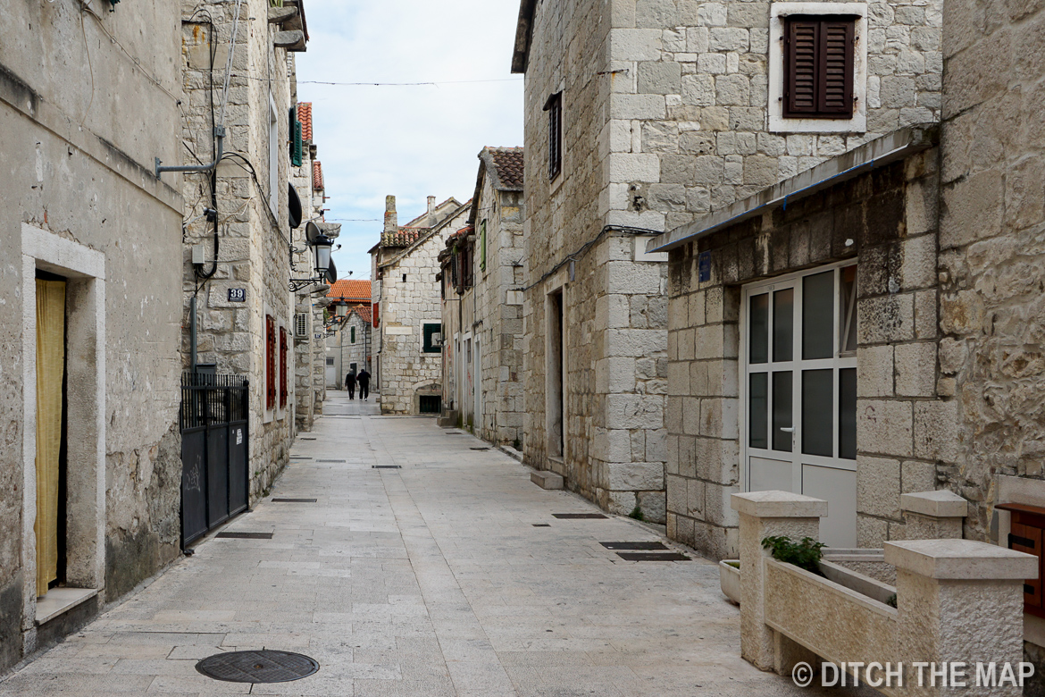 Alleyway of Typical Street in Split, Croatia