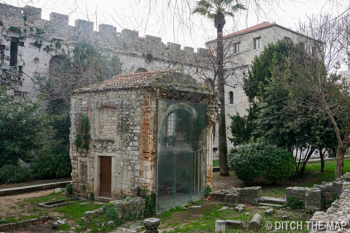 A Ruin we Passed on our way to our Hostel in Split, Croatia