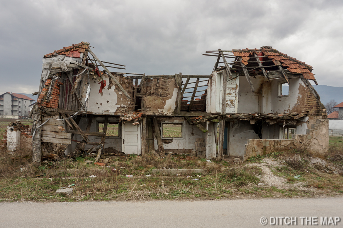 Damage during the Siege of Sarajevo, Bosnia