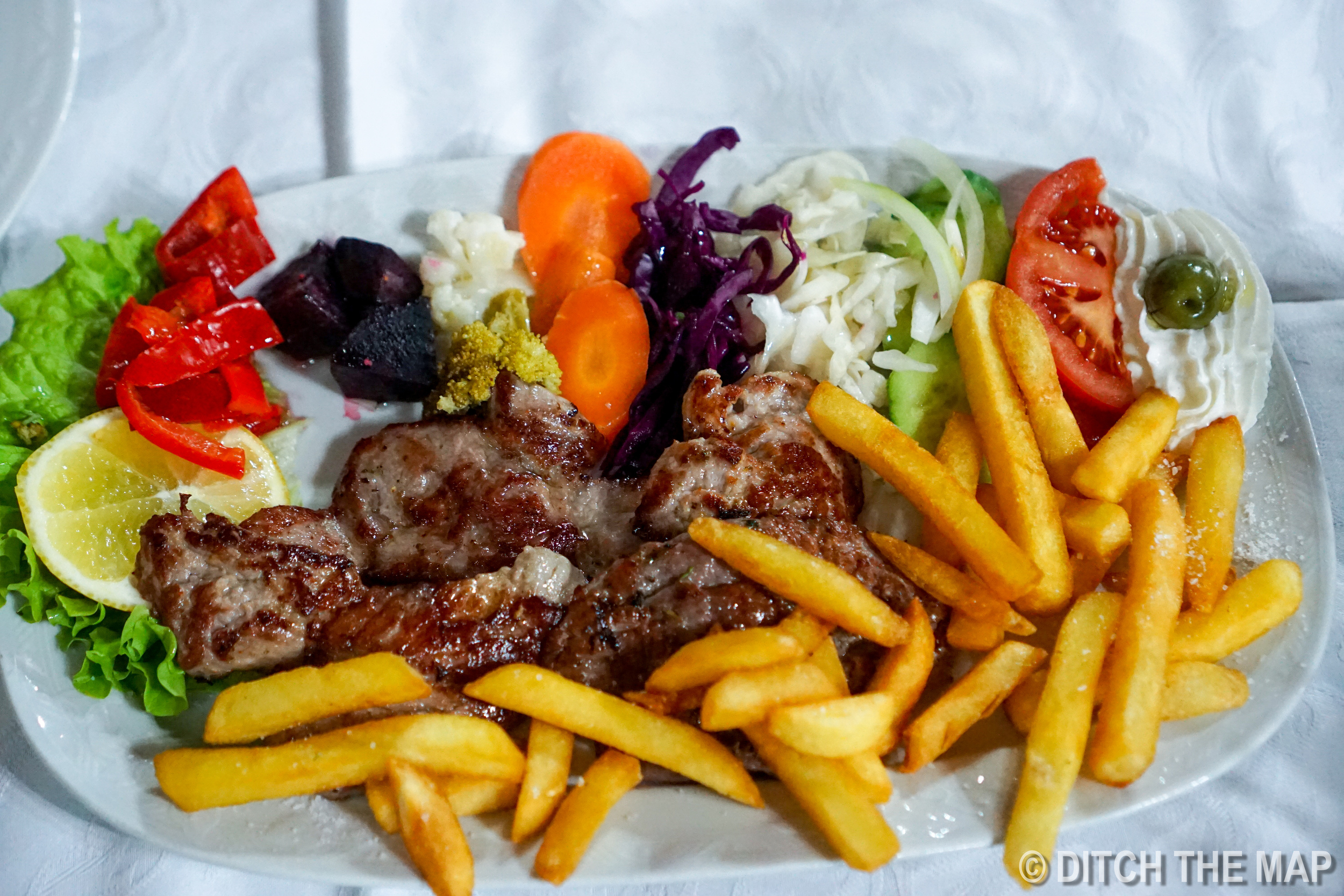 Dinner in Berat, Albania