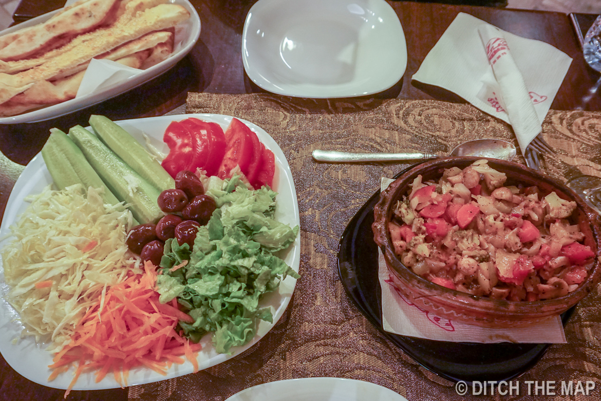 Dinner in Ohrid, Macedonia