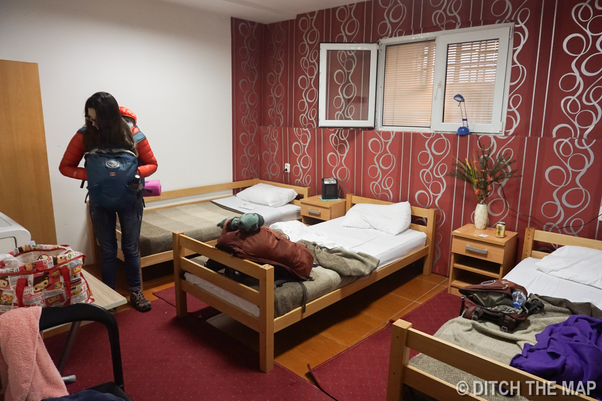 Our hostel in Skopje, Macedonia