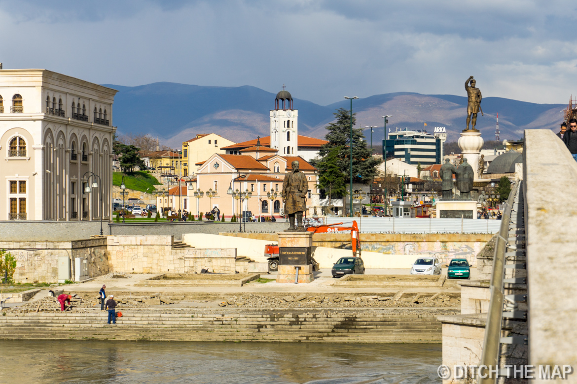 Arriving in Skopje, Macedonia