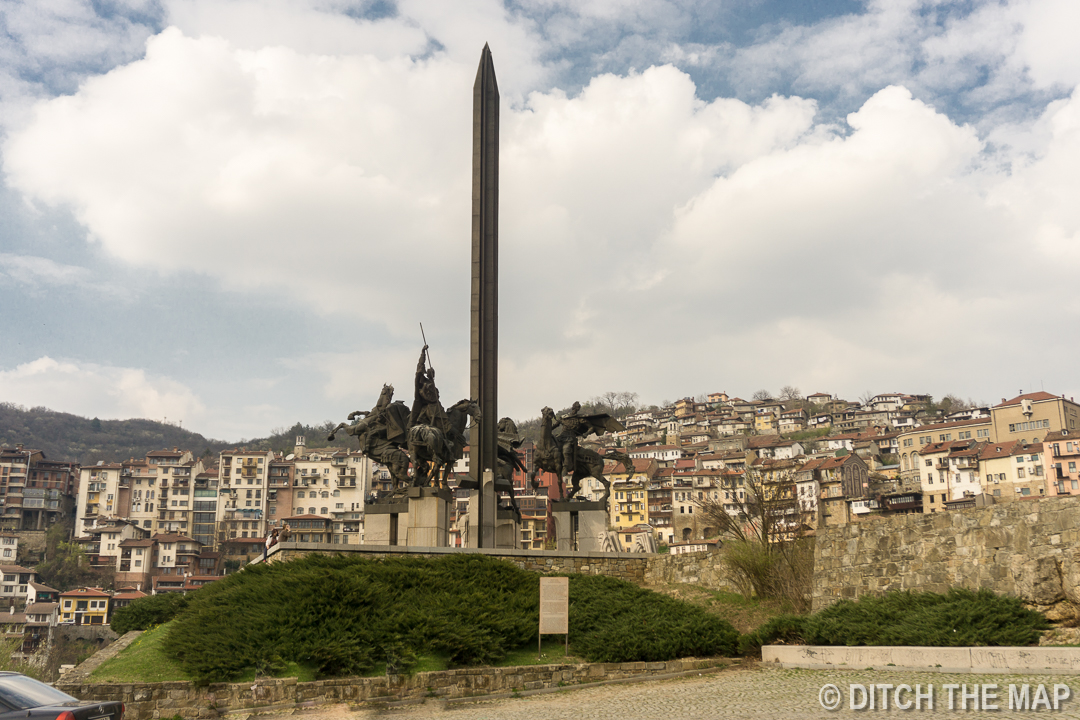 Walking from train station to Veliko, Tarnovo, Bulgaria
